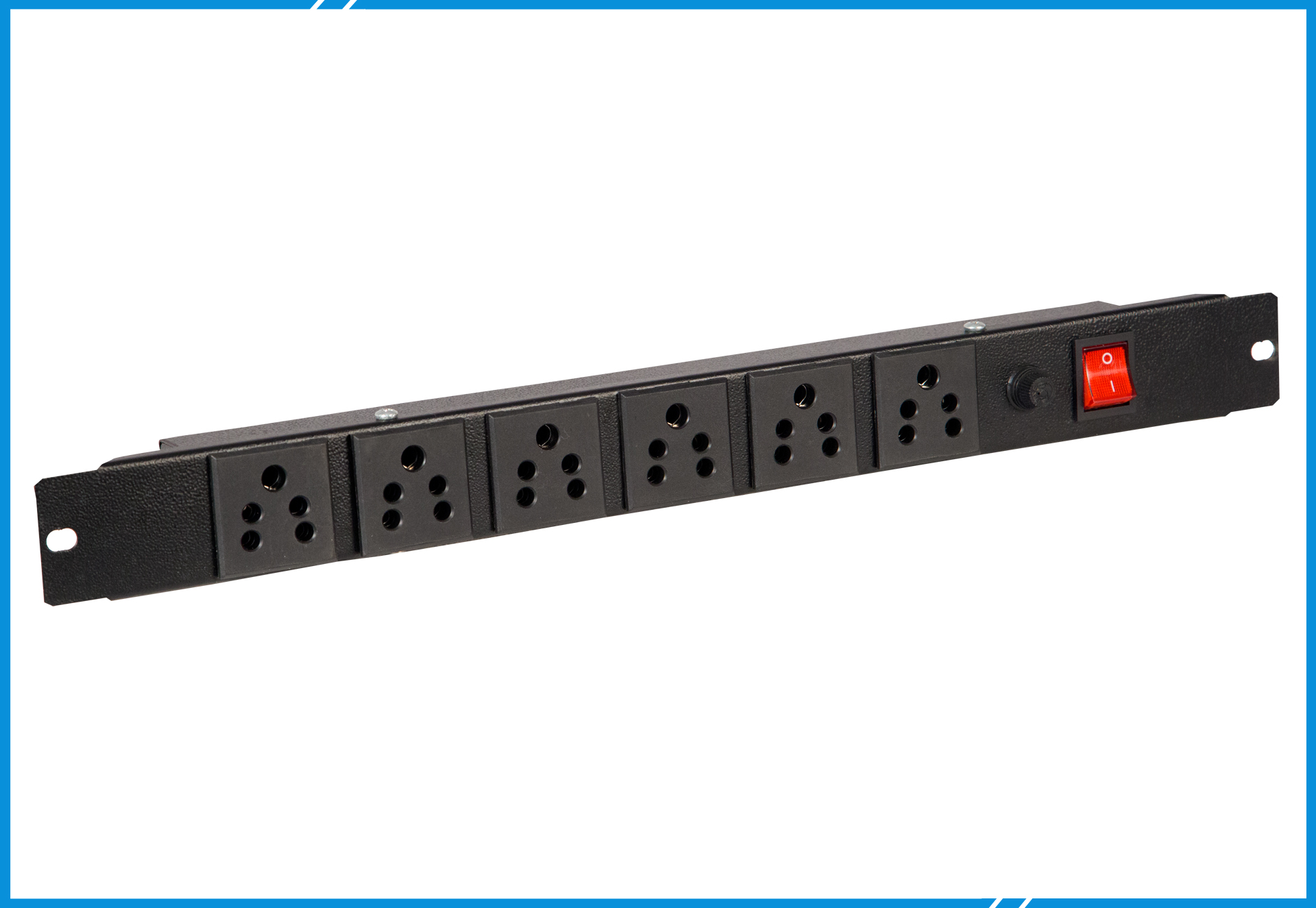 Horizontal Power Strip 6 Socket