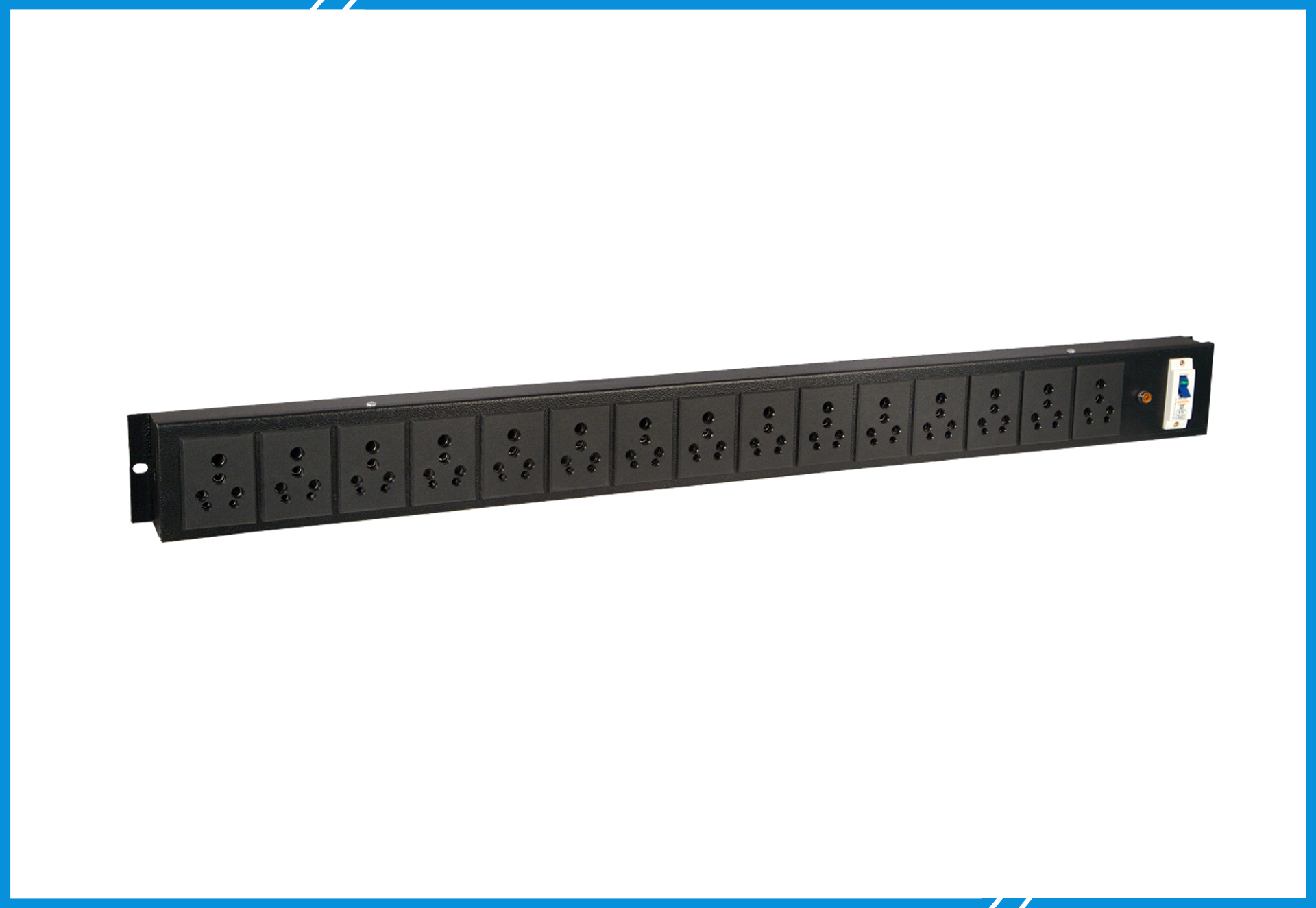 Vertical Power Strip 15 Socket - M.S. 16 Amps